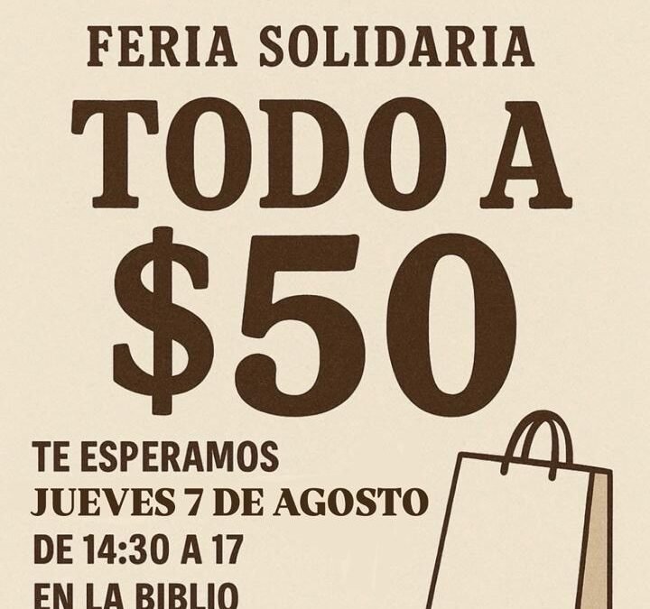 ¡Gran feria solidaria!