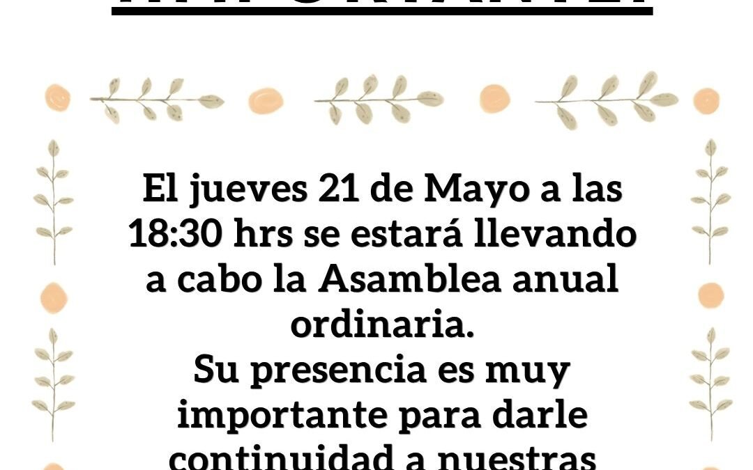Asamblea anual ordinaria 2026